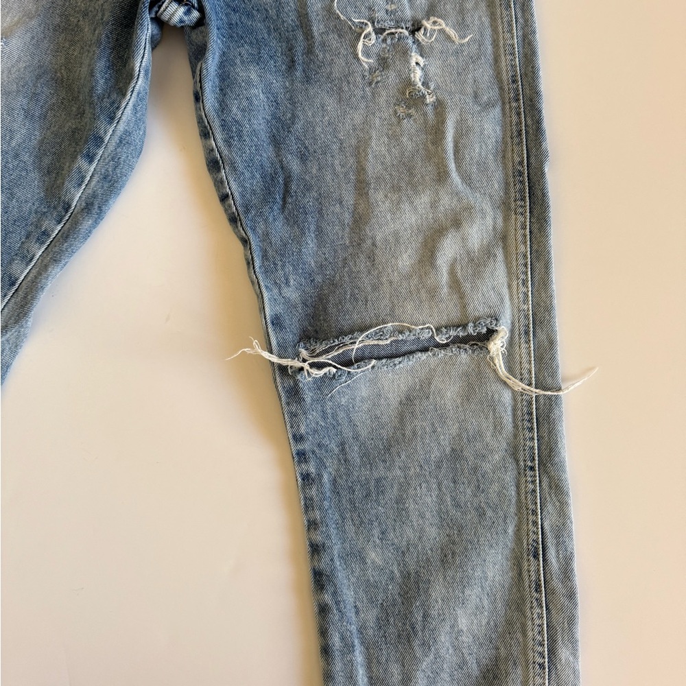 Distressed ankle jean straight leg - Picture 6 of 14